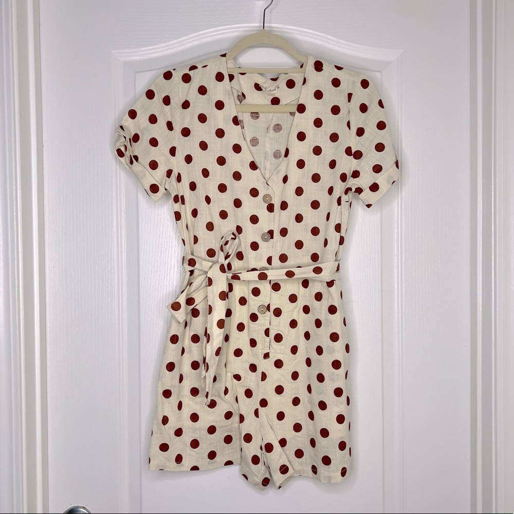 Polka dot romper